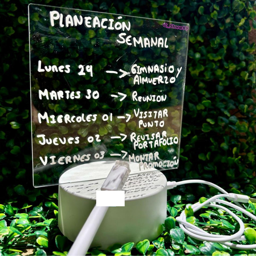 Tablero de Mensajes LED Acrílico