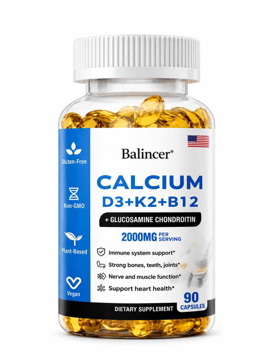 Balincer Calcium D3+K2+B12 | Apoyo para huesos y articulaciones