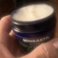 Frasco de Migrastil abierto, foto de un cliente